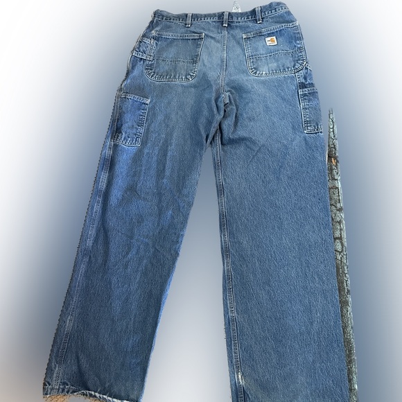 Distressed Carhartt Mens Jean 36x34 CAT 2 FR - Picture 2 of 5